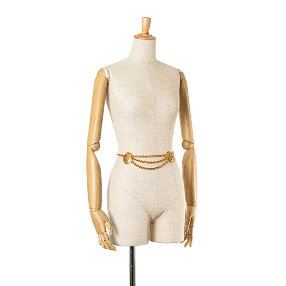 CHANEL Coco Mark Honeycomb Belt Gold Plated - Picture 6 of 6